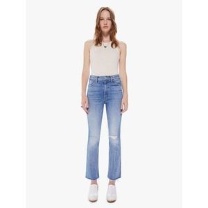 Mother The Hustler Ankle Fray Jeans Women's 27 Crashing Hard Bootcut